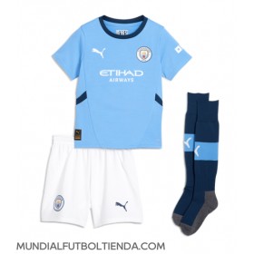 Camiseta Manchester City Josko Gvardiol #24 Primera Equipación Replica 2024-25 para niños mangas cortas (+ Pantalones cortos)